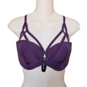 Adore Me Chyance Strappy Purple Bra 36B NWT